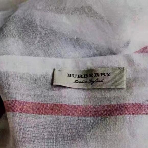 Bueberry Check Silk And Wool Blend Scarf - Picture 4 of 6